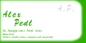 alex pedl business card